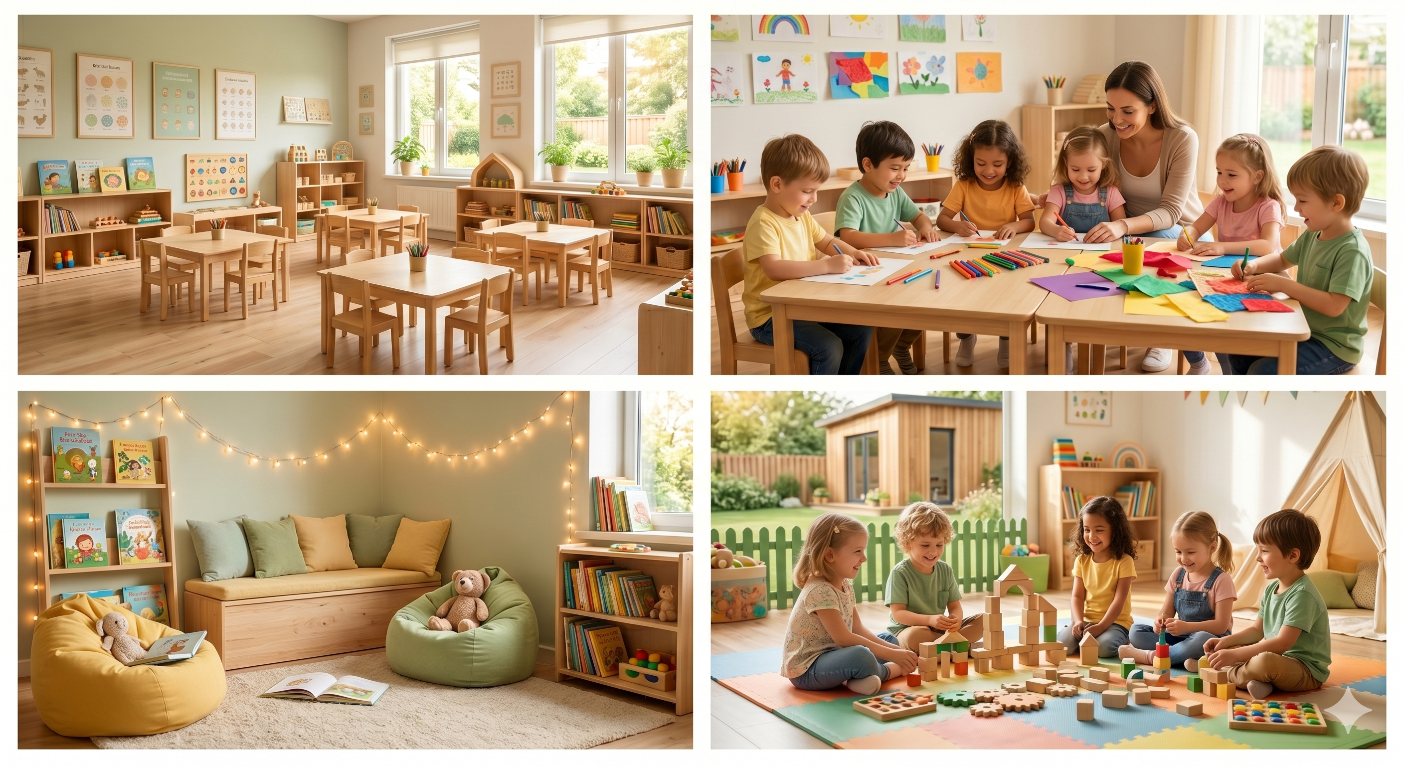 Niños felices en Norluc Jardín Infantil